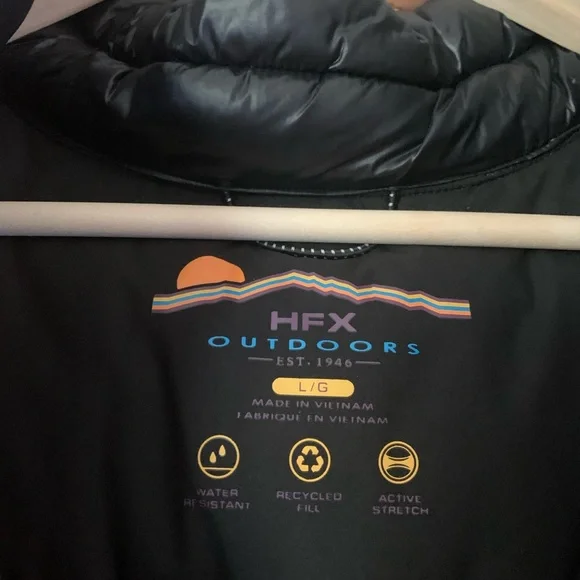 HFX Puffer Vest with Hood, L - Picture 4 of 5